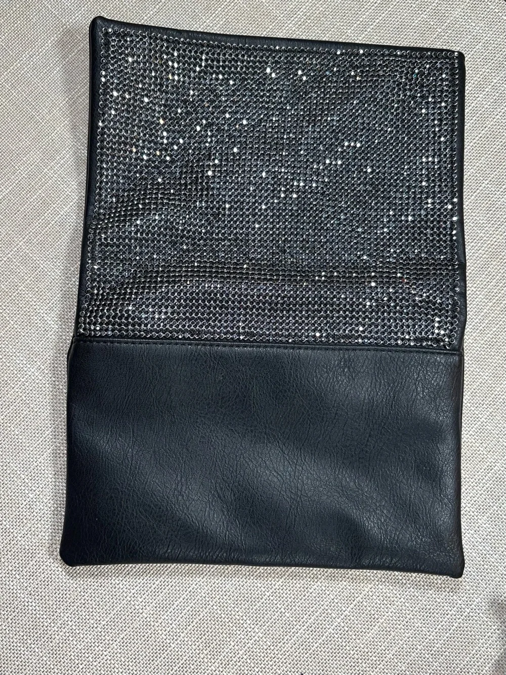 Sequin Black Wristlet Clutch - Evening Sparkle
